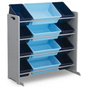 Kids Toy Storage Organizer with 12 Durable Plastic Bins