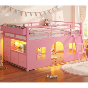 Low Loft Twin Bed with  Play Area
